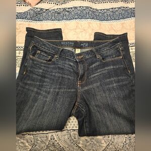 Sonoma Women's Indigo Straight Leg Capris